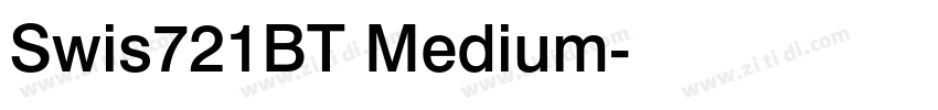 Swis721BT Medium字体转换
